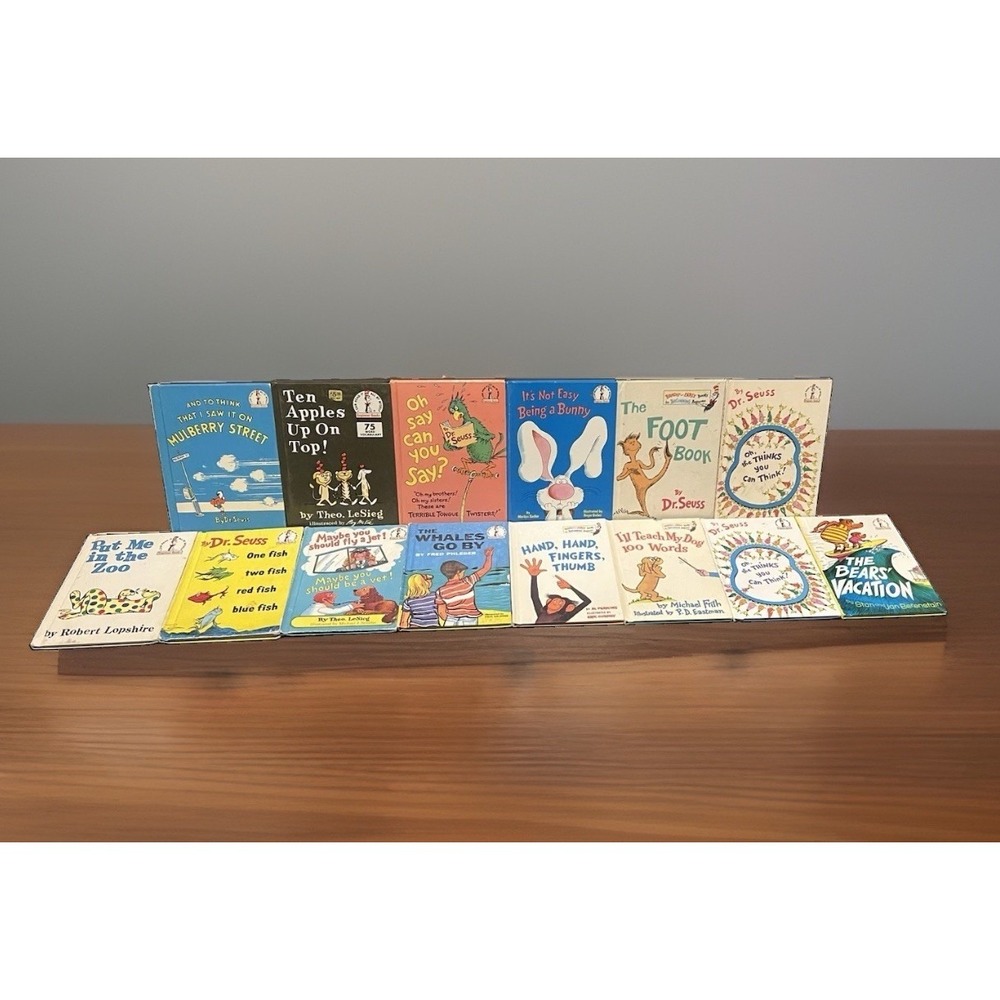 Dr Seuss Beginner & Early Vintage Children's Books Lot of 14 Classics 1970s/80s